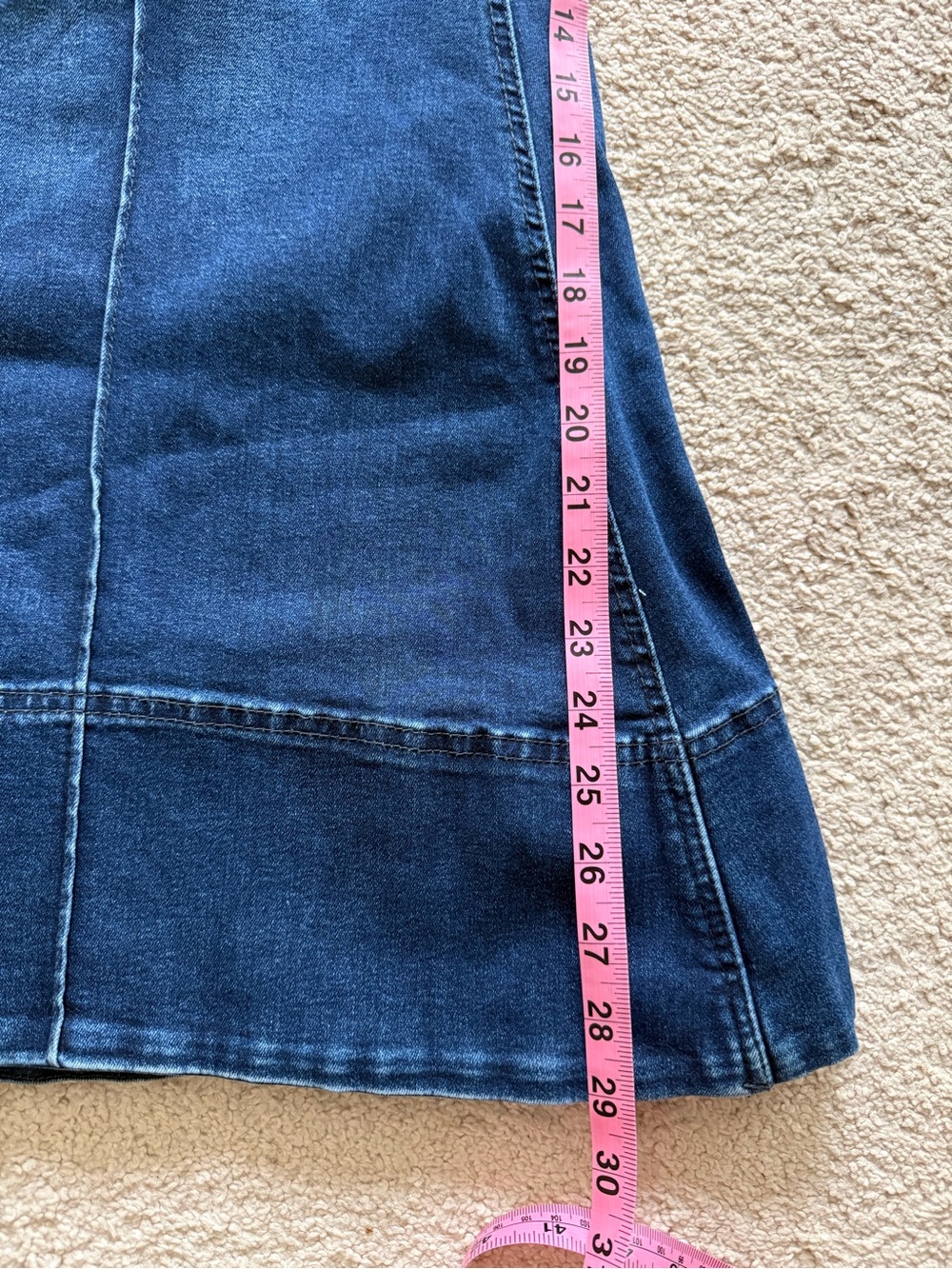 Free People La Rosa Flared Ultramarine- Dark Indigo Wide-Leg Flare Jeans - Picture 8 of 11